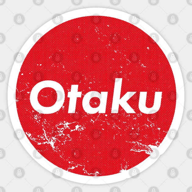 Otaku - Japanese Flag Sticker by Chairboy